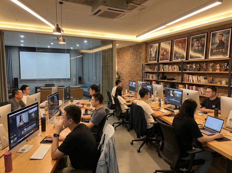 萝莉岛影视传媒公司办公环境